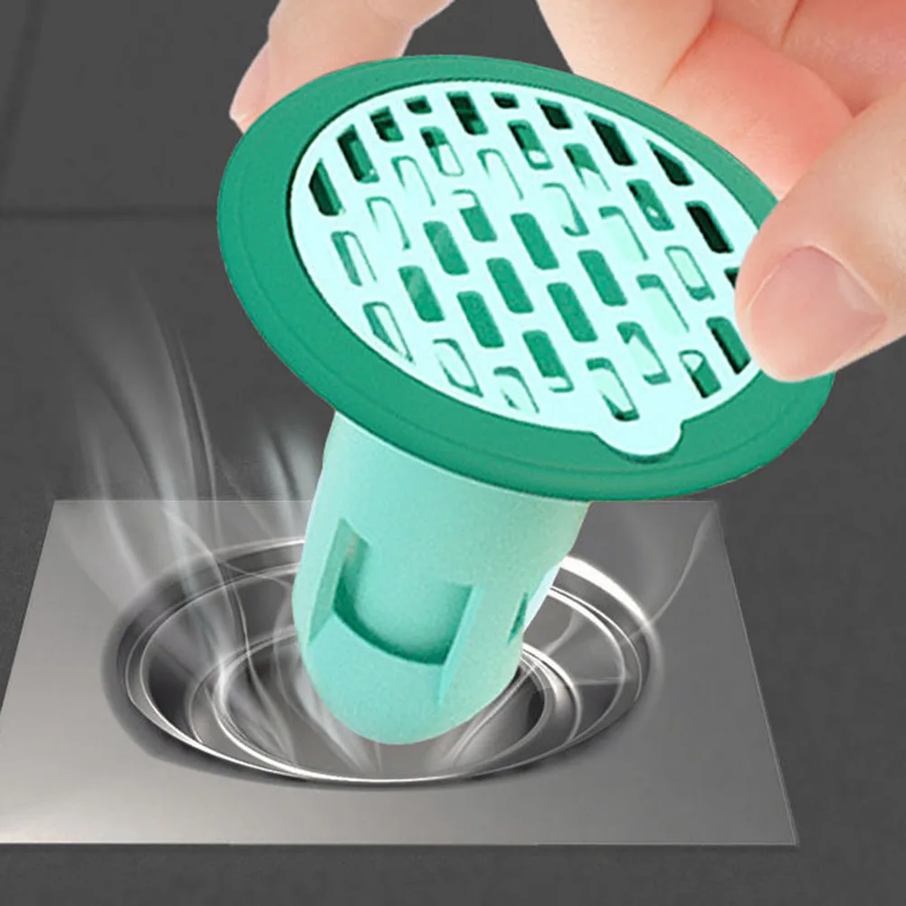 

Shower Floor Filter Cover Silicone Deodorant Sink Drain Core Filter Bug Deodorizer Magnetic Suspension Mesh Protective Net 1pc