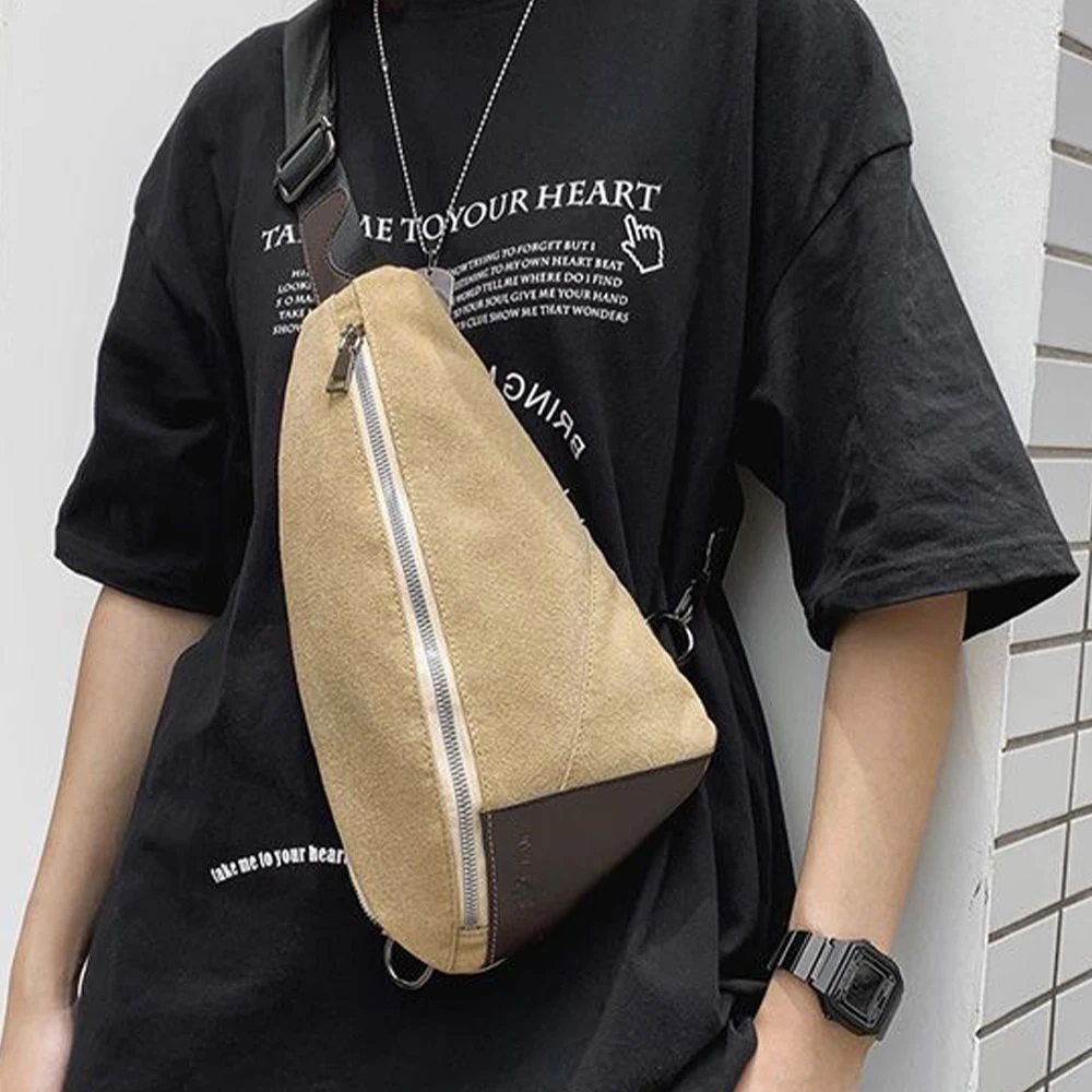 Fashion Shoulder Waterproof New Multifunction Crossbody Chest Men Bag Male Pack Zipper Anti-theft Handbag Messenger