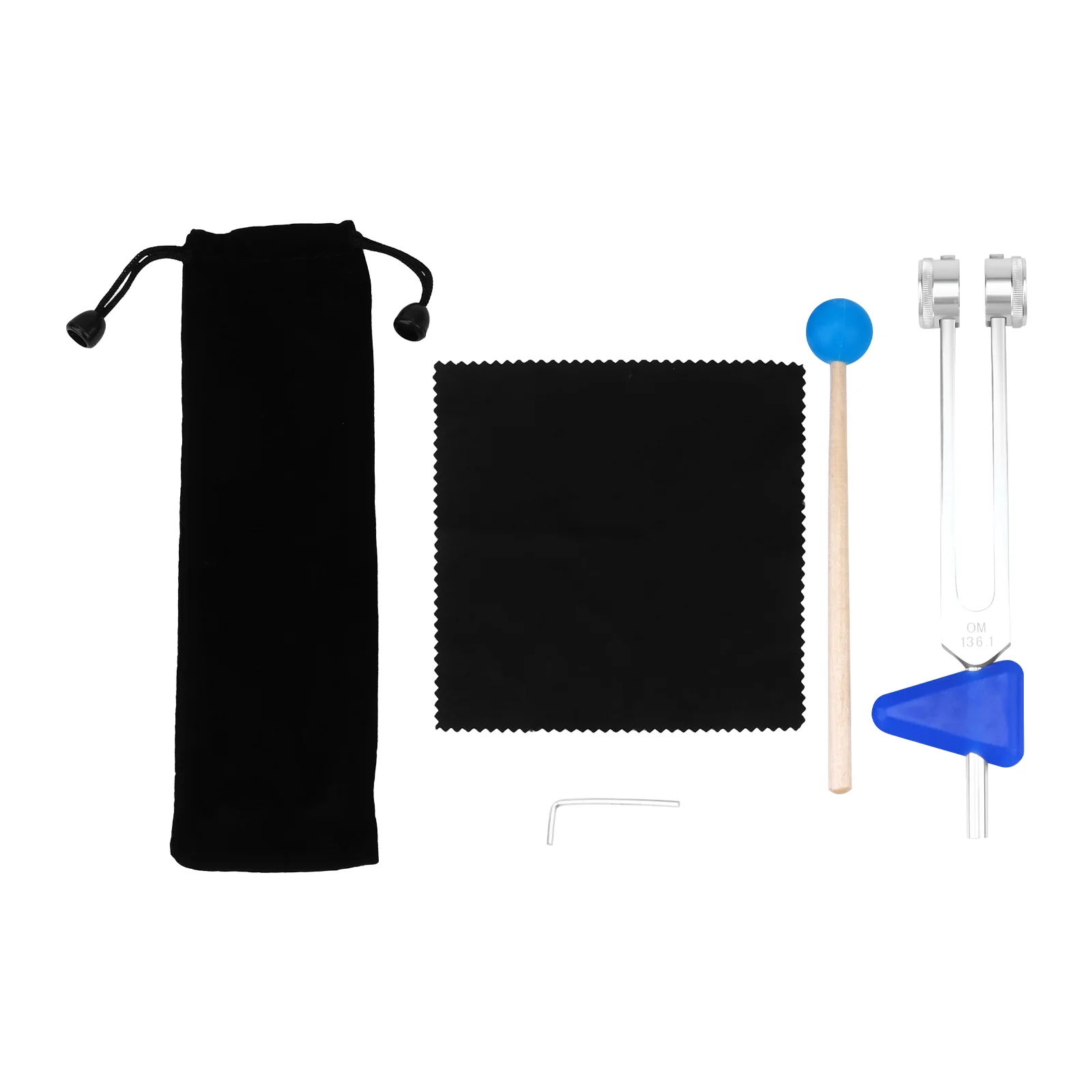 

1 Set/6pcs Aluminum Alloy Tuning Fork Instrument Kit for Relieve Stress