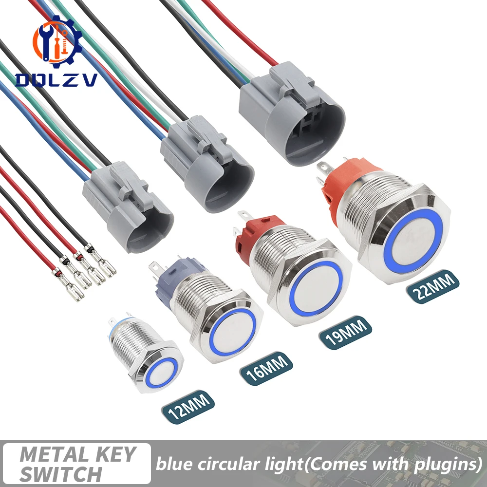 

Водонепроницаемые круглые кнопки DQLZV 12В 24В