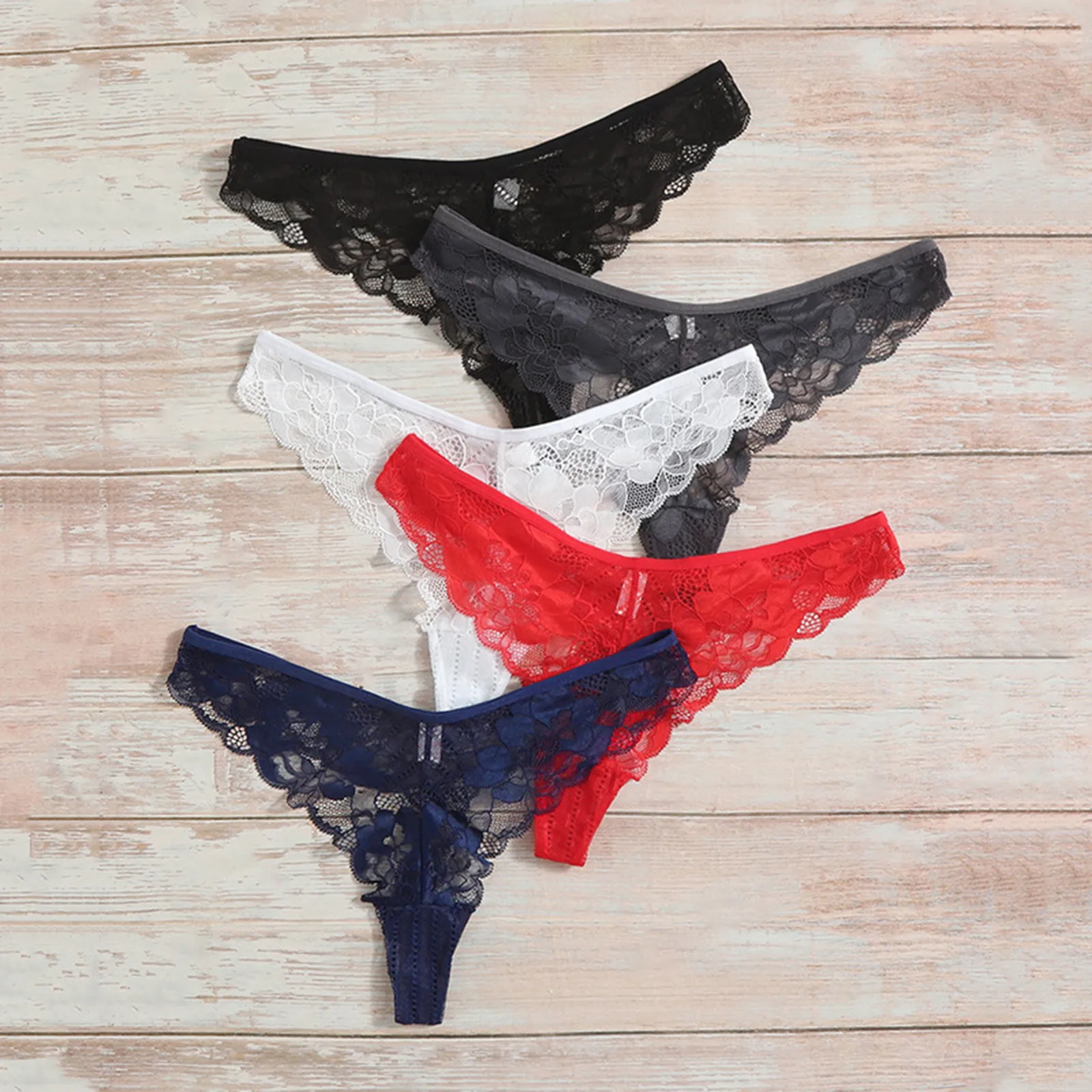 

Women Sexy Lace Panties Low-waist Underwear Thong Bikini Female G String Breathable Lingerie Temptation Embroidery Intimates