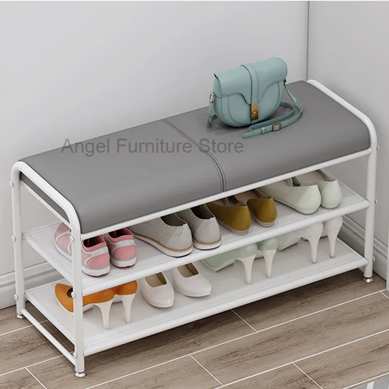 Современная металлическая полка для обуви органайзер полки гостиной роскошная