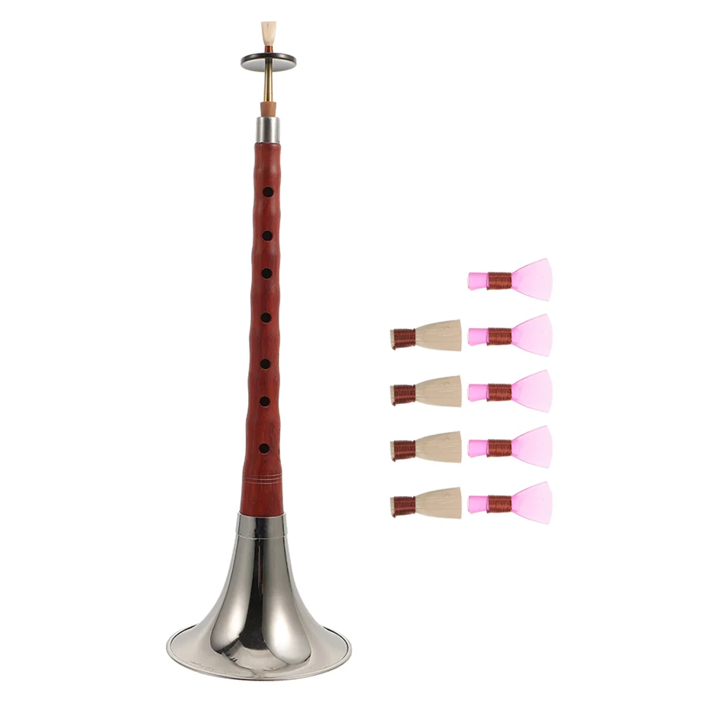 

Suona Instrument Rosewood Professional Wind Chinese Musicalinstruments Black Reeds Trumpetebony Sandalwood Beginners Key D
