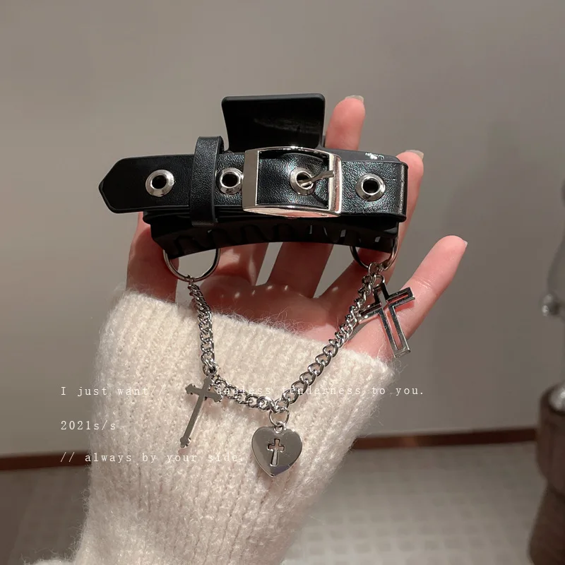 

Belt, Chain, Cross, Love Hairpin, Cold Wind, Exaggerated Personality, Grip Clip, Design Sense, Hair, Hot Girls, Hair Accessories
