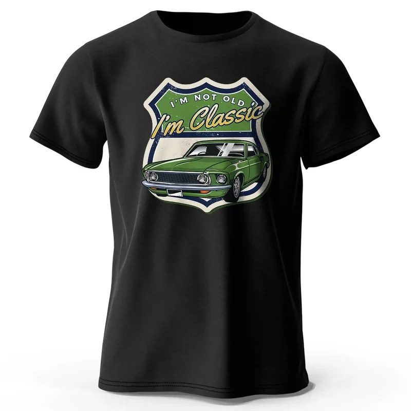 Футболка I Am Not Old Print Мужская футболка с новым графическим дизайном повседневные