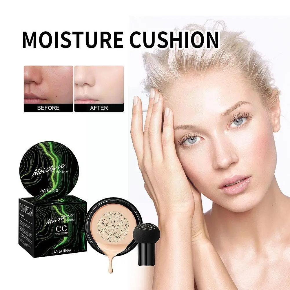 

BB-крем с воздушной подушкой и грибовидной головкой, увлажняющий водонепроницаемый для лица, Женский консилер, основа для макияжа, косметика...