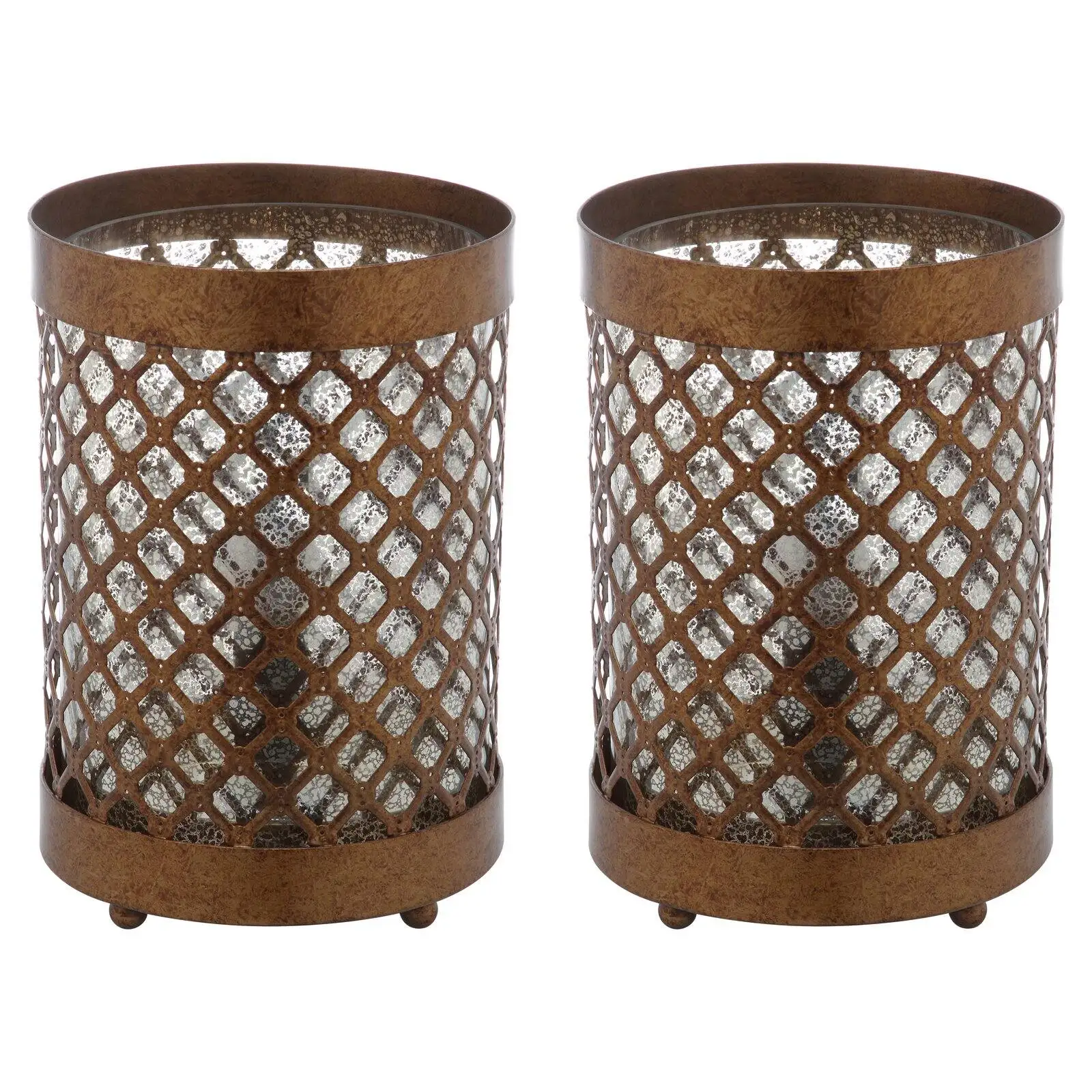 

HMTX Borden 11.5 in. H Hurricane Table Lamp, Gold, Set of 2