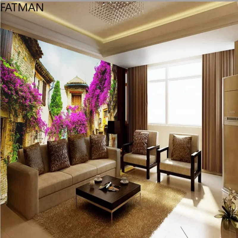 Фото 3d фотообои FATMAN на заказ, европейские морские пейзажи, городские пейзажи, для спальни, отеля, кафе, настенные тканевые Высококачественные нак... №2