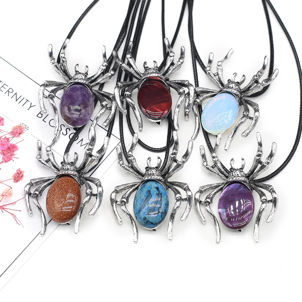 40x57 мм натуральный аметист, агат, ракушки, модный жук, восковая линия, подвеска, ожерелье, ювелирные изделия «сделай сам», ожерелье, аксессуары, подарок