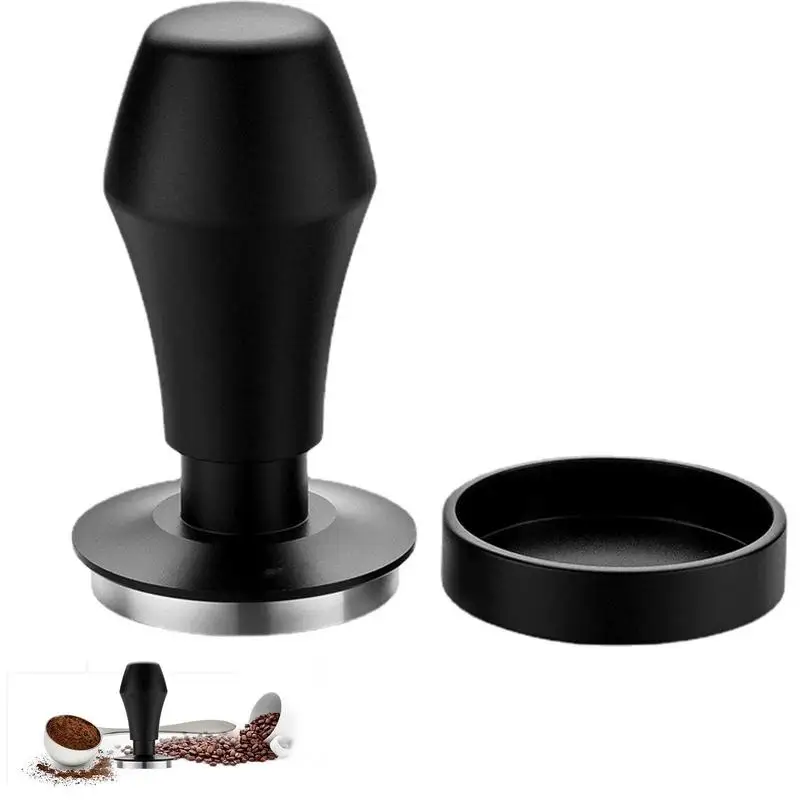 

Темпер для эспрессо 53 мм, Темпер для ручного кофе, с основанием из нержавеющей стали, с откалиброванным механизмом сжатия и эргономичной руч...