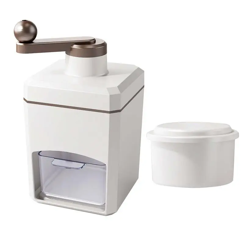 Manual Shaved Ice Maker With Stainless Steel Cutter Ice Crushing Kitchen Gadgets