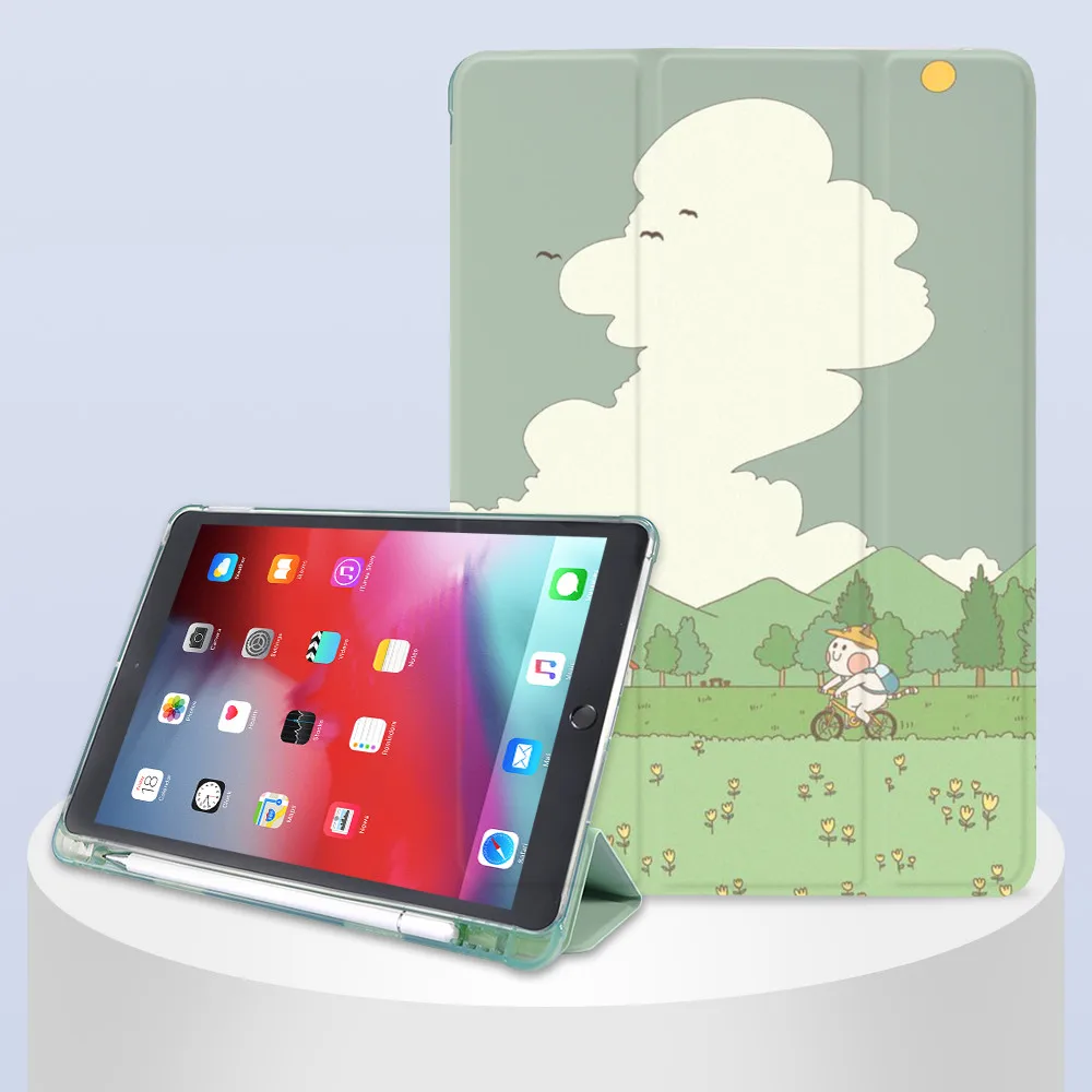

Anime iPad Mini Case For iPad Air 5 4 9th Generation Cover With Pencil Holder Pro 11 12.9 2021 Mini 6 5 10.2 8th 7th 9.7 6th 5th