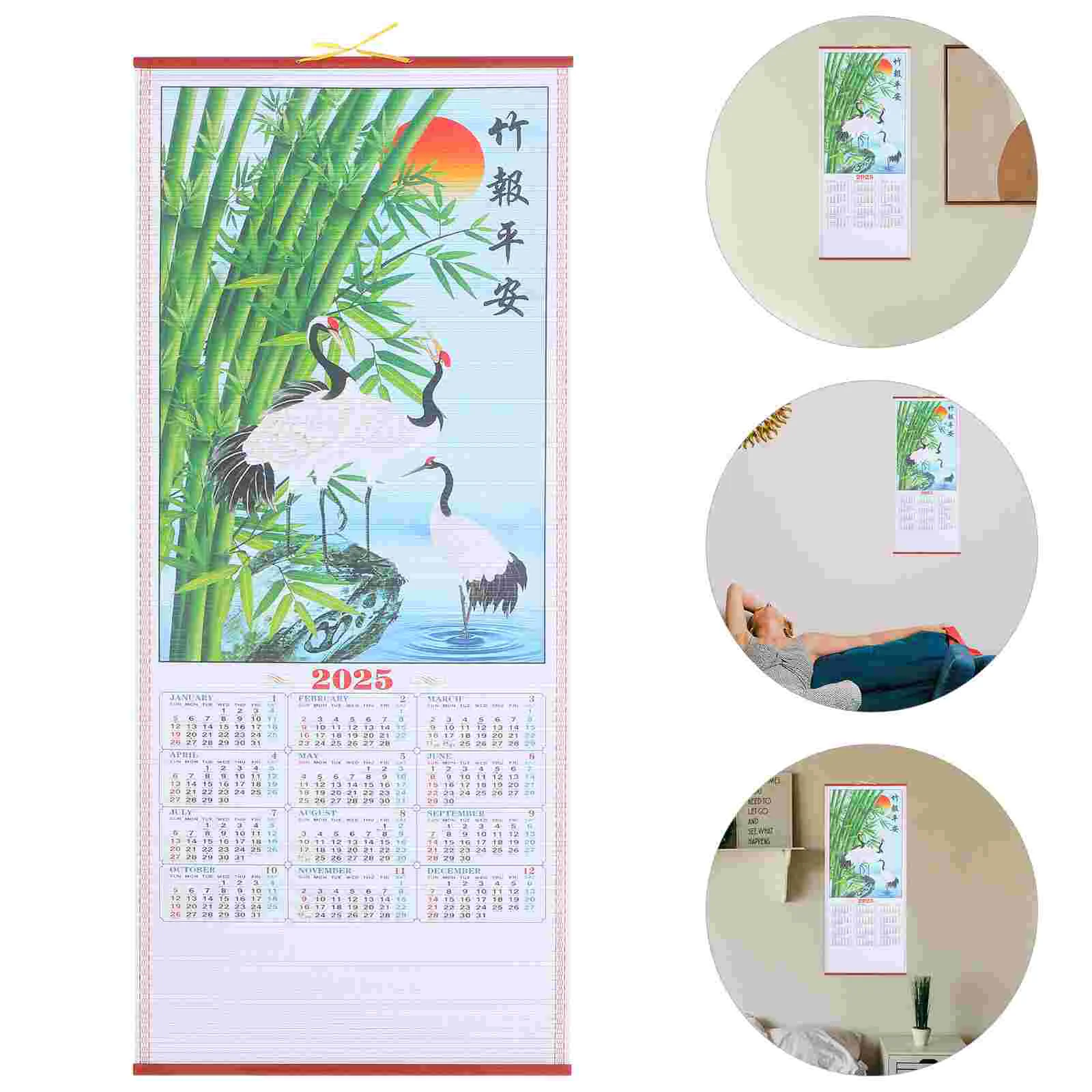 Настенный календарь год змеи подвесной свиток нежный зодиак индивидуальные