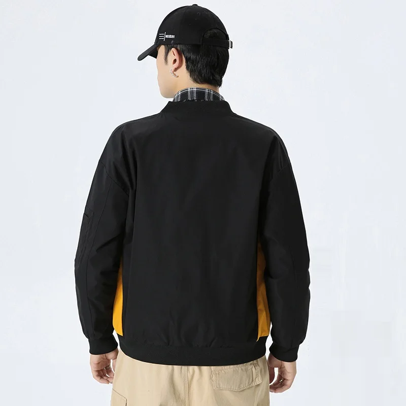 Men's Fashion Padded and Cotton Baseball Uniform Jacket Autumn and Winter Casual Workwear Jacket Harajuku Men's Clothing
