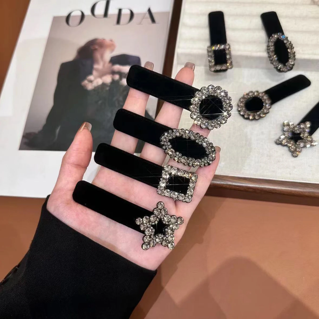 4 шт./комплект заколки для волос в виде сердца