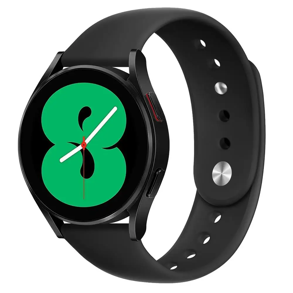 Ремешок силиконовый для Samsung Galaxy Watch 4 44 мм 40 браслет active 2/s3 22 46 42 20