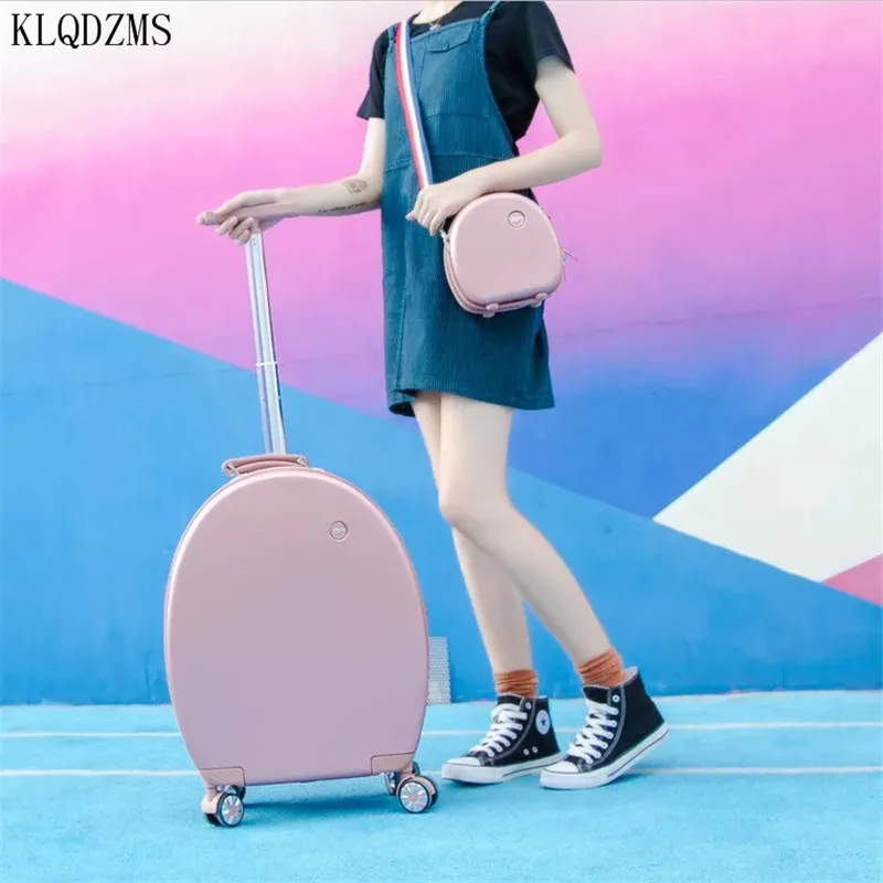 KLQDZMS 20 Inch Children's Small Roller Luggage Case Girl Li
