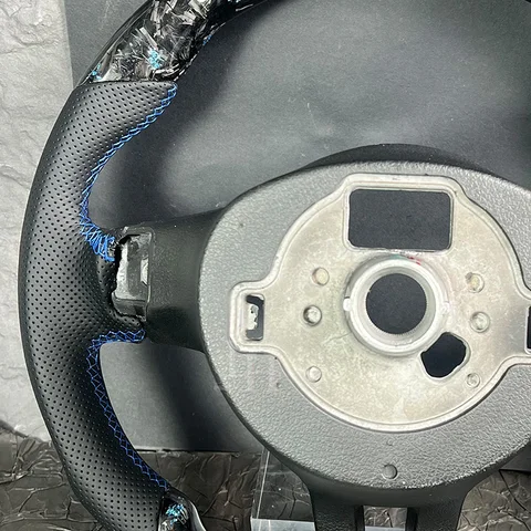 Кованый руль из углеродного волокна, кожа алькантары для Volkswagen Golf 6 GTI GTD R 2009-2013 Polo GTI Tiguan Passat R-Line
