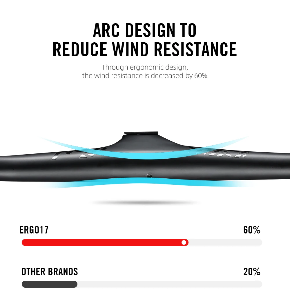 Интегрированный руль LEXON T1000 для горного велосипеда карбоновая кабина пробная