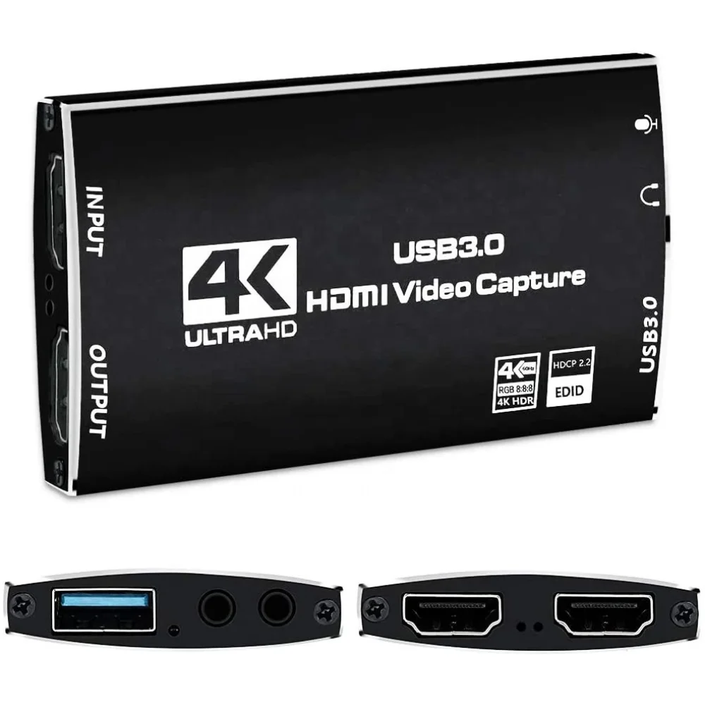 Ultra HD 1080P 60FPS 30FPS USB 3.0 HDMI 4K Audio Video Captu