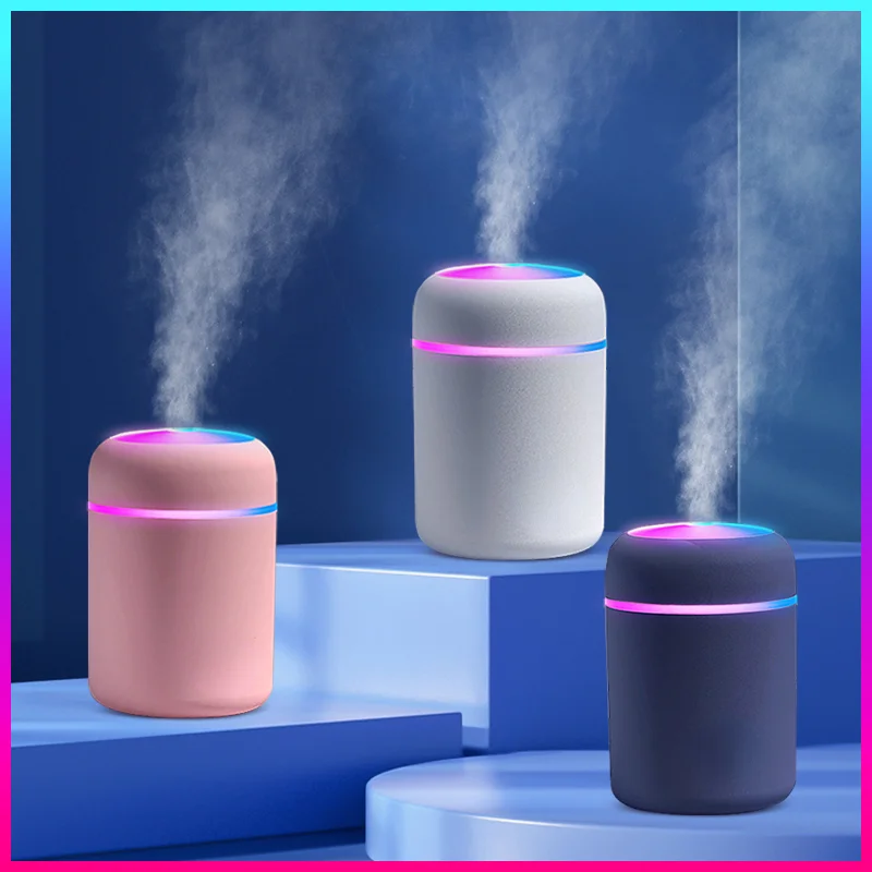 

300ML Mini Air Humidifer Aroma Essential Oil Diffuser with LED Lamp USB Mist Maker Aromatherapy Humidifiers for Home Car