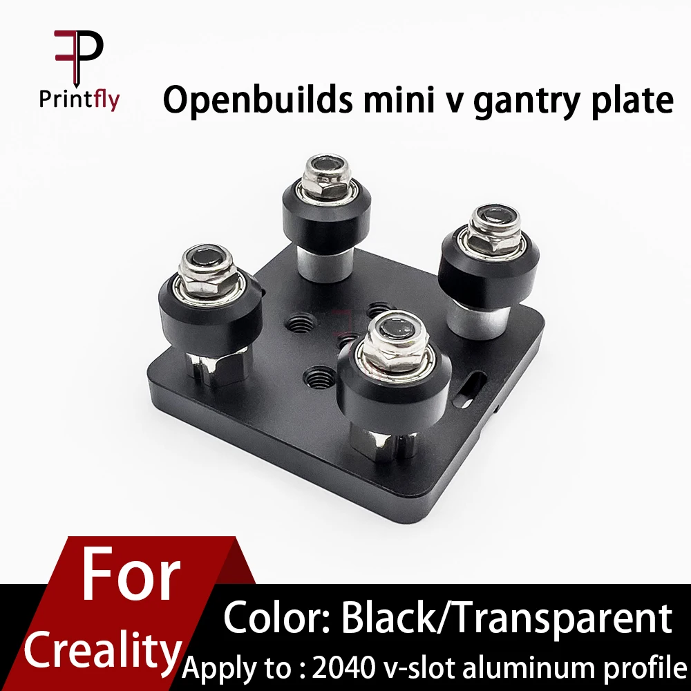 

Printfly 3D Printer Openbuilds Mini V Slot Gantry Plat Set Special Slide Plate For 2040 V-slot Aluminum Profiles Roulette Kit