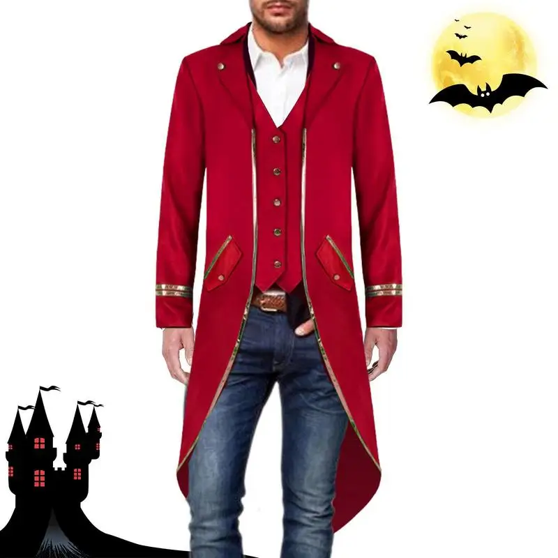

Halloween Tailcoat Costume Vintage Tailcoat Gothic Costume Victorian Jacket Medieval Masquerade Tailcoat Costume For Adults Men