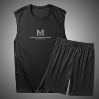 2022 men outfit set summer mens set tank top vest suit undershirt t shirt jogging shorts casual men 2 piece set sweat suits