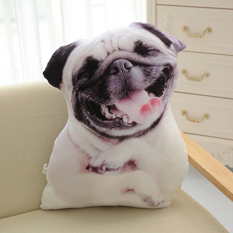

3D имитация собаки мягкая плюшевая игрушка собака шар-пей детская игрушка диван подушка автомобиль необходимая диванная подушка подарок на день рождения w1077