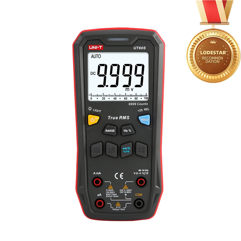 

UNI-T Digital Smart Multimeter UT60S UT60BT 1000V AC DC Voltmeter Ammeter True RMS Frequency Meter Capacitor Temperature Tester