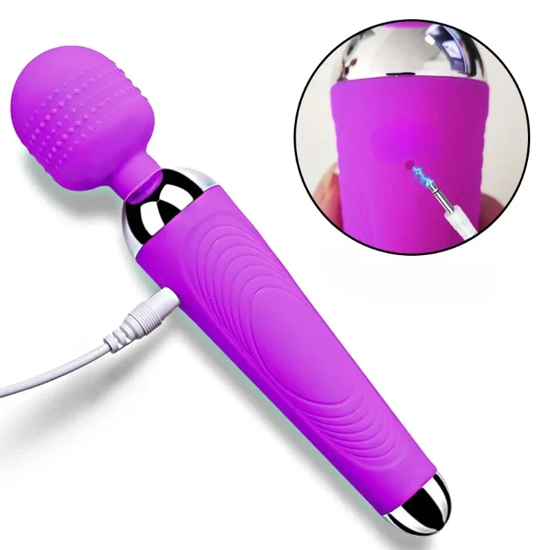 

Wireless Dildos Vibrator Magic Wand for Women Clitoris Stimulator USB Rechargeable Massager Goods Toys Adults Masturbating Adult