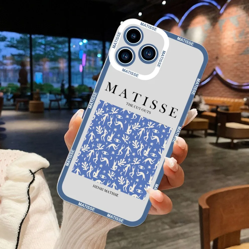 Матисс искусство эстетика чехол для телефона iPhone 11 12 Mini 13 14 Pro Max прозрачный