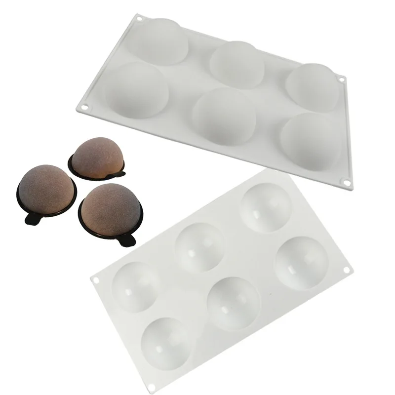 6-полая маленькая полукруглая силиконовая форма для выпечки торта шоколадный