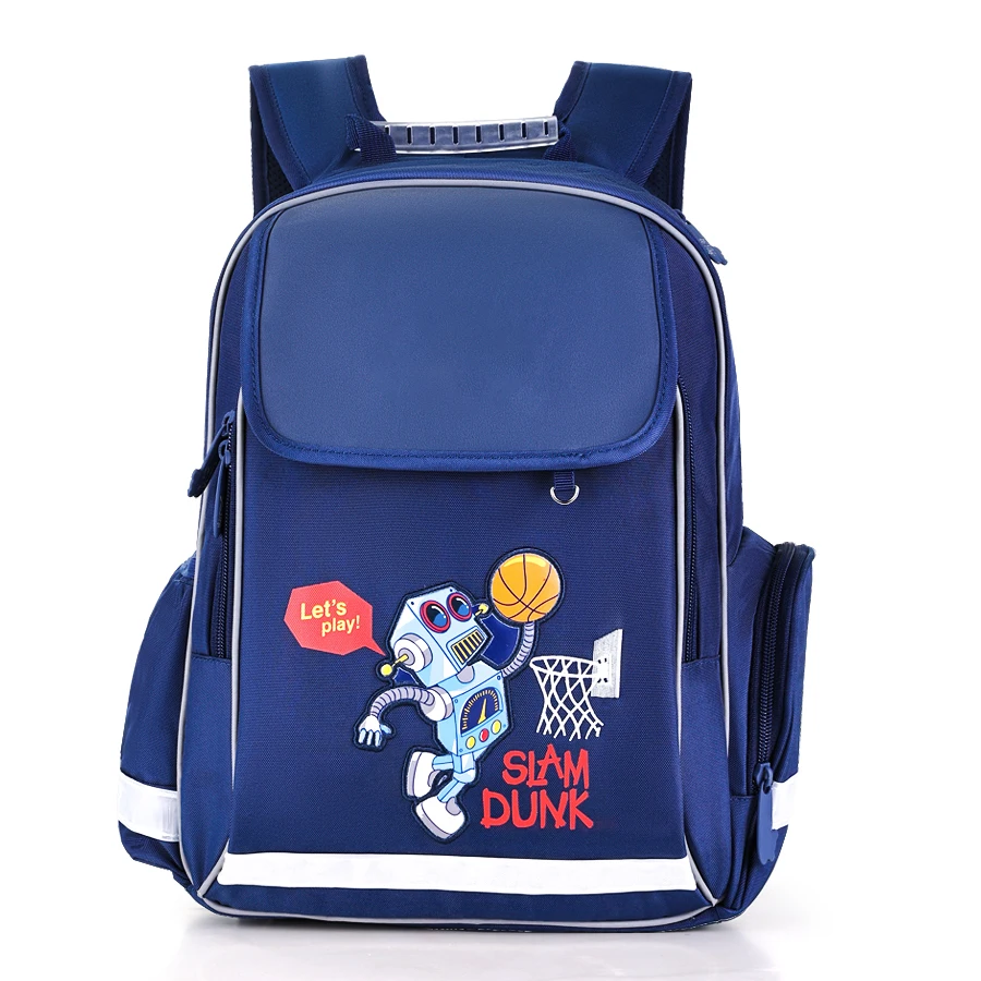 Kids 3D Orthopedic Slam Dunk School Bags for Boys Cartoon Children Robot Print Backpack Student Bagpack Satchel Mochila Infantil