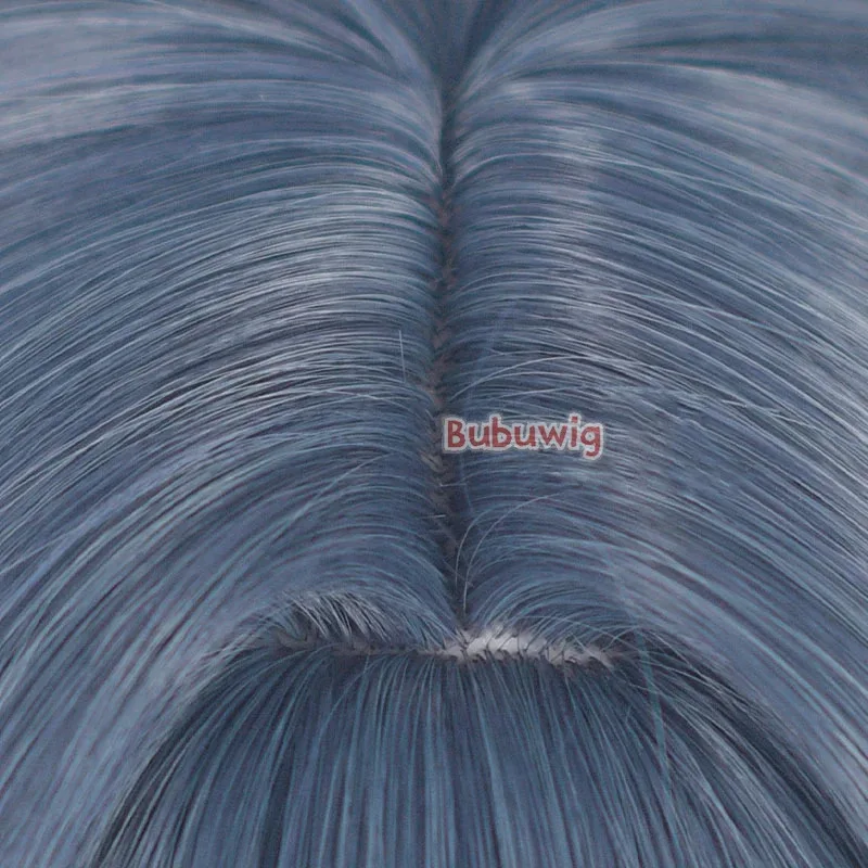 Фото CySynthetic Hair Kisaki Косплей Парики Синий Архив Kisaki 80 см Женский Длинный Прямой Темно-Синий Парик Хвоста Термостойкий №4