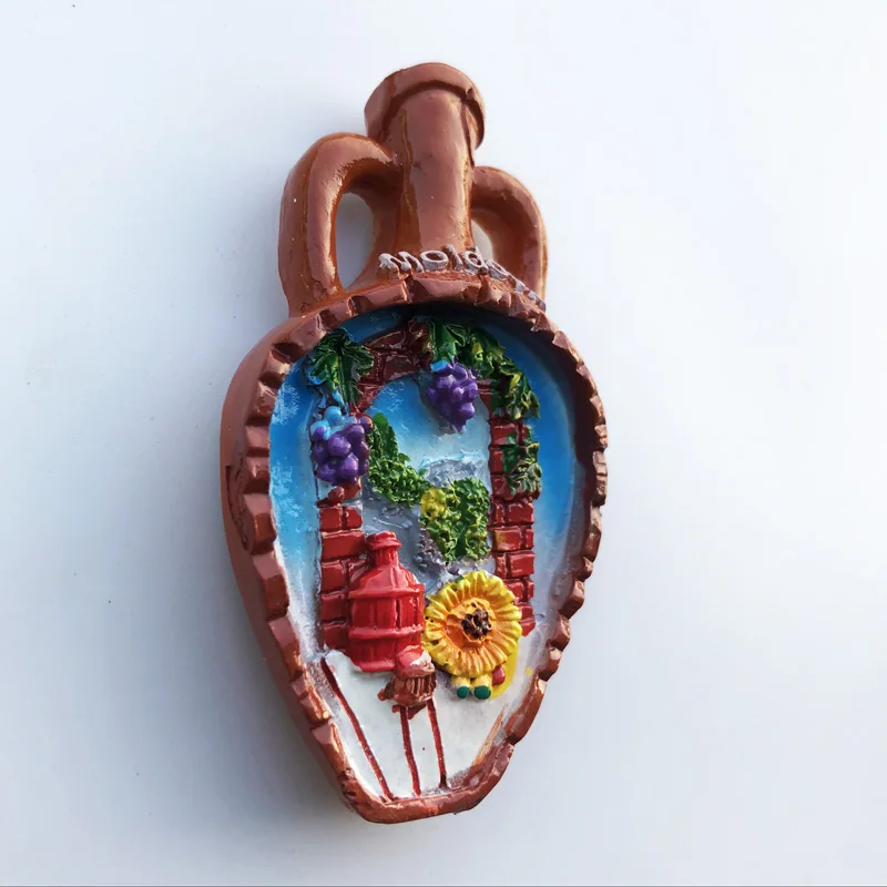 Креативная Молдавская керамическая банка магнит на холодильник наклейки с