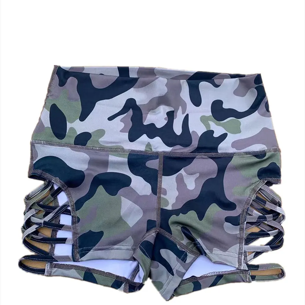 2023 Summer Camo Shorts Women Gym Sports Yoga Shorts Fitness Workout Push Up Leggings Seamless High Waist Running Short Pants