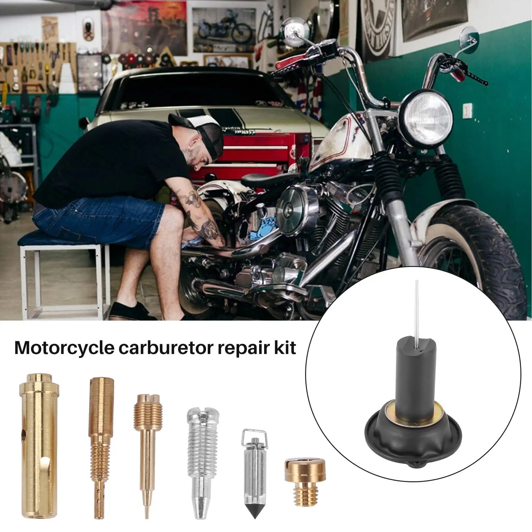 Набор для ремонта мотоциклетного карбюратора поршневой Поплавковый Комплект