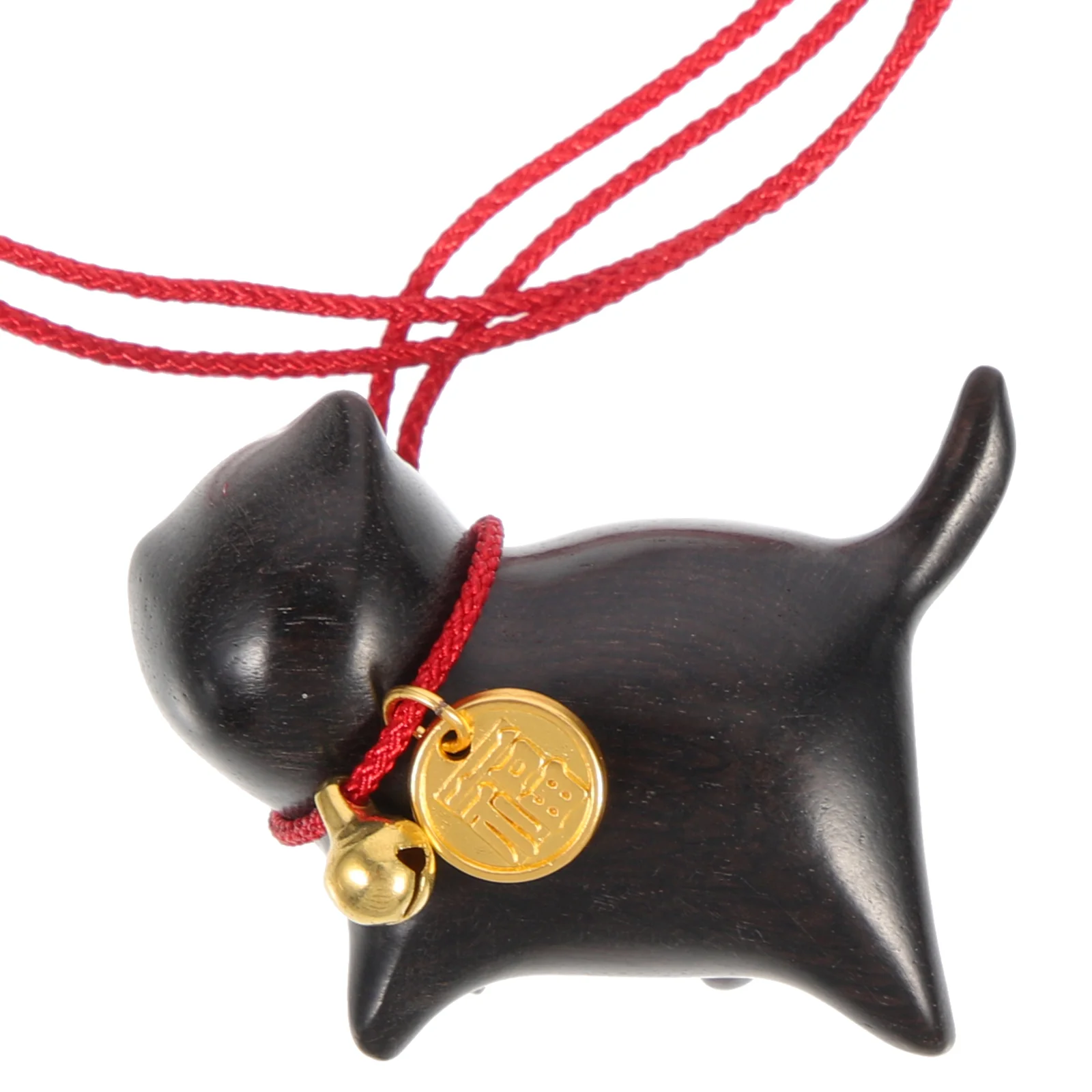 

Wooden Cat Pendant Rabbit Craft Decor DIY Keychain House Accessories Home Sculpture Creative Hanging Statue Decoration