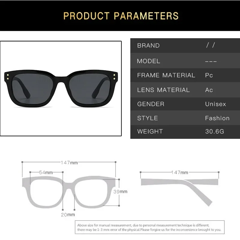 OVOYAN Ретро Квадратные Солнцезащитные очки женские индивидуальные простые для