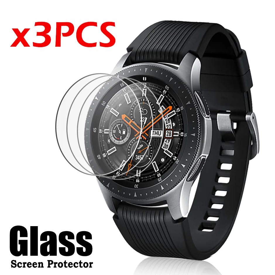 

3pcs Tempered Glass Screen Protectors for Samsung Gear S3 S2 Watch Screen Glass Film for Samsung Watch 42mm 46mm Case Film