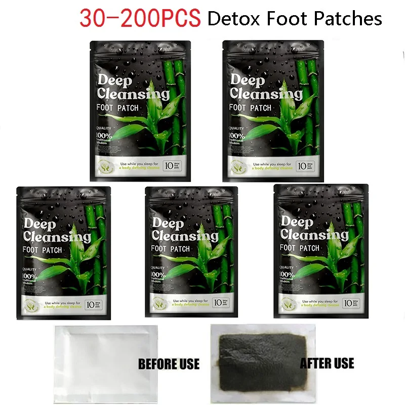 

Патчи для ног детоксикационные натуральные травяные, 30-200 шт.