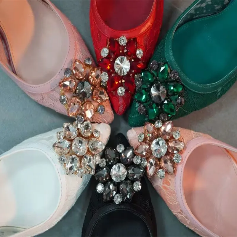 Women's sandals 2023 spring and summer new style rhinestone crystal fashion banquet high heel lace wrapped muller shoes