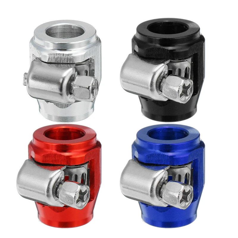 

An4 6 8 10 12 Fuel Pipe Clip Durable Clamps Hex Finishers Portable Universal Oil Water Tube Hose Fittings Finisher Hose Clamp