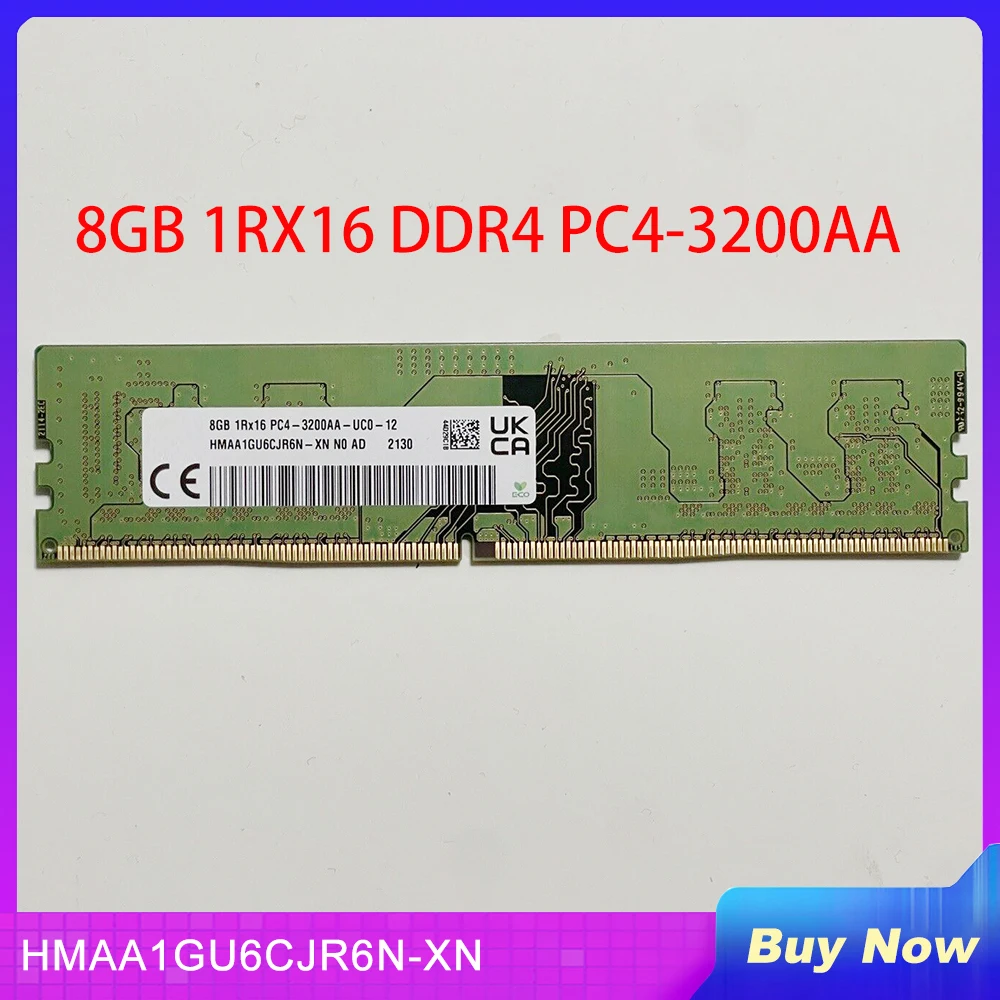 Оперативная память 1RX16 DDR4 PC4-3200AA для SK Hynix, 1 шт., 8 ГБ, 8 Гб