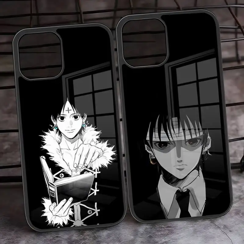 Chrollo Lucilfer цепи HxH аниме чехол для телефона ПК + ТПУ Iphone 14 Pro Max 11 13 12 Mini 6S 7 8 Plus X Xs XR