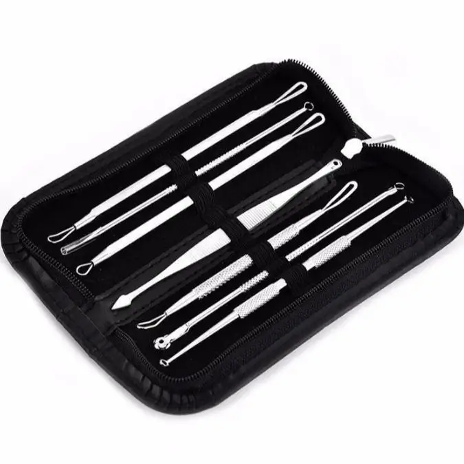 

Бесплатная доставка, 100 комплектов, 7 шт./1 Набор, приспособление для удаления черных точек, акне, прыщей, иглы для удаления прыщей, косметический инструмент для чистки лица SN239