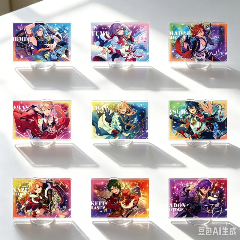 Фото Акриловая фигурка-брелок по аниме-игре Ensemble Stars: Адонис Отогари, Мадара, Майкджима Химеру, 15 см, настольное украшение №1
