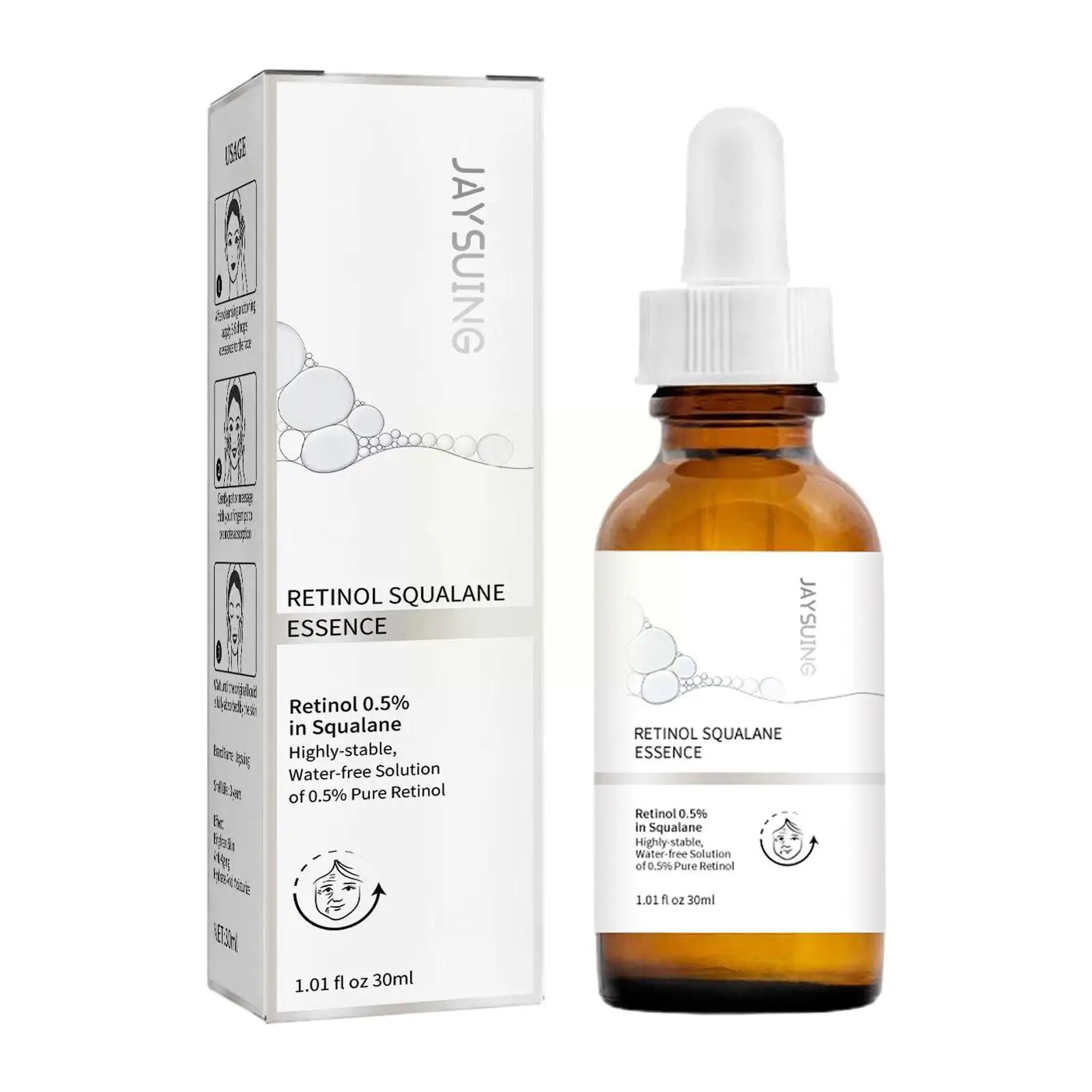 

Retinol 0.5% Squalane Essence Black Brightening Moisturizing Spot Wrinkle Serum A2E0