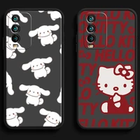kuromi hello kitty cute phone cases for xiaomi redmi note 10 10 pro 10s redmi note 10 5g back cover coque funda